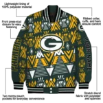 customized green bay packers pyramid shapes green varsity jacket best selling.webp
