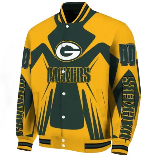 customized green bay packers spider mark green yellow crocs varsity jacket best selling.webp