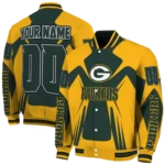 customized green bay packers spider mark green yellow crocs varsity jacket best selling.webp