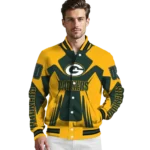 customized green bay packers spider mark green yellow crocs varsity jacket best selling.webp