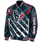 customized houston texans chevron angles blue varsity jacket best selling.webp