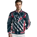 customized houston texans chevron angles blue varsity jacket best selling.webp
