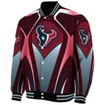 customized houston texans mesh chest red crocs black varsity jacket best selling.webp