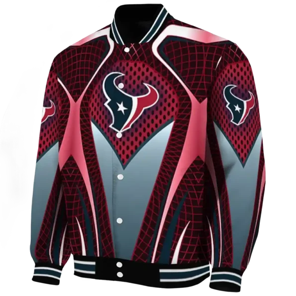 customized houston texans mesh chest red crocs black varsity jacket best selling.webp