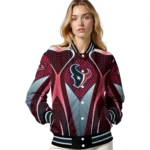 customized houston texans mesh chest red crocs black varsity jacket best selling.webp