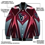 customized houston texans mesh chest red crocs black varsity jacket best selling.webp