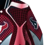 customized houston texans mesh chest red crocs black varsity jacket best selling.webp