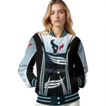 customized houston texans mesh effect blue black varsity jacket best selling.webp