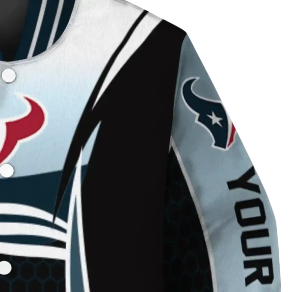 customized houston texans mesh effect blue black varsity jacket premium grade.webp