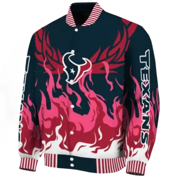 customized houston texans winged blaze blue white varsity jacket best selling.webp