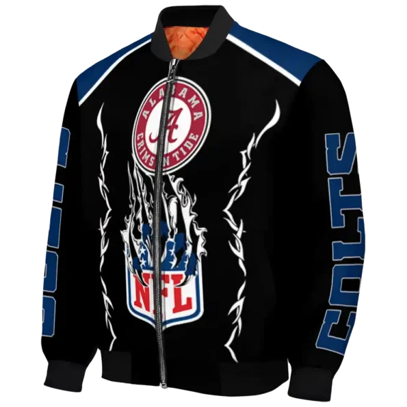 customized indianapolis colts claw blood blue black bomber jacket best selling