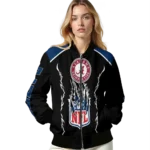 customized indianapolis colts claw blood blue black bomber jacket best selling