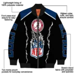 customized indianapolis colts claw blood blue black bomber jacket best selling