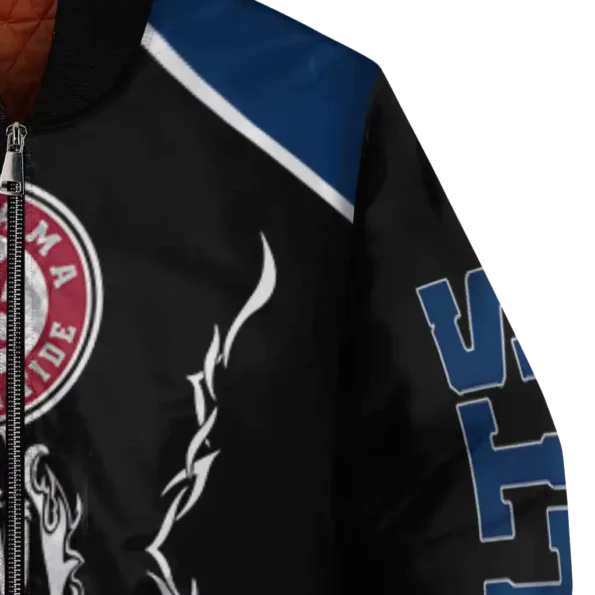 customized indianapolis colts claw blood blue black bomber jacket premium grade