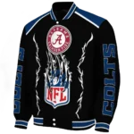 customized indianapolis colts claw blood blue black varsity jacket best selling.webp