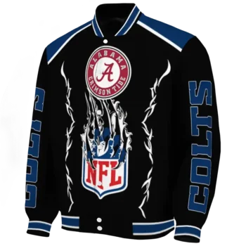 customized indianapolis colts claw blood blue black varsity jacket best selling.webp