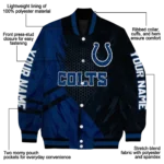 customized indianapolis colts hexagon mesh blue black varsity jacket best selling.webp