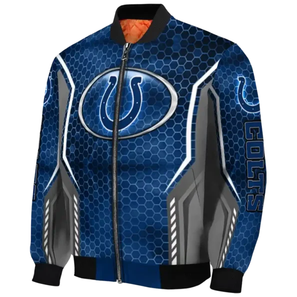 customized indianapolis colts power plate blue bomber jacket best selling