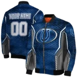 customized indianapolis colts power plate blue bomber jacket best selling