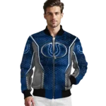 customized indianapolis colts power plate blue bomber jacket best selling
