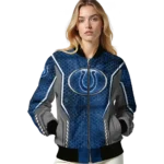 customized indianapolis colts power plate blue bomber jacket best selling