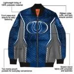 customized indianapolis colts power plate blue bomber jacket best selling