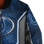 customized indianapolis colts power plate blue bomber jacket best selling
