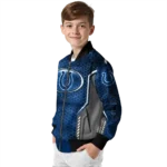 customized indianapolis colts power plate blue bomber jacket best selling