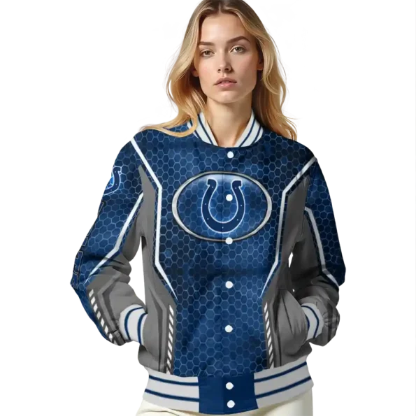 customized indianapolis colts power plate blue varsity jacket latest model.webp