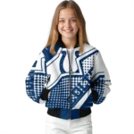 customized indianapolis colts star burst blue bomber jacket best selling