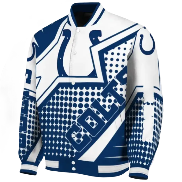 customized indianapolis colts star burst blue varsity jacket best selling.webp