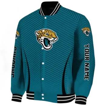 customized jacksonville jaguars chevron arrow teal varsity jacket best selling.webp
