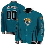 customized jacksonville jaguars chevron arrow teal varsity jacket best selling.webp