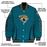 customized jacksonville jaguars chevron arrow teal varsity jacket best selling.webp