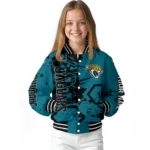 customized jacksonville jaguars hexagon cluster teal black varsity jacket best selling.webp