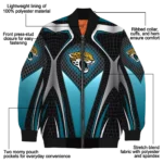 customized jacksonville jaguars mesh chest black crocs black bomber jacket best selling