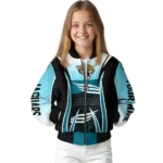 customized jacksonville jaguars mesh effect teal black bomber jacket best selling
