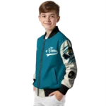 customized jacksonville jaguars razorback outline teal nude bomber jacket best selling