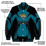 customized jacksonville jaguars spider mark teal black crocs varsity jacket best selling.webp