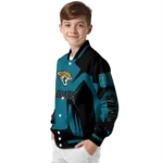 customized jacksonville jaguars spider mark teal black crocs varsity jacket best selling.webp