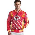 customized kansas city chiefs chevron angles red varsity jacket best selling