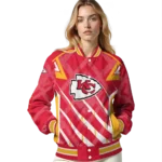 customized kansas city chiefs chevron angles red varsity jacket best selling