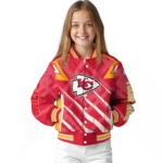 customized kansas city chiefs chevron angles red varsity jacket best selling