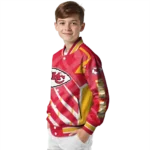 customized kansas city chiefs chevron angles red varsity jacket best selling