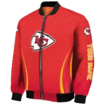 customized kansas city chiefs chevron arrow red bomber jacket best selling