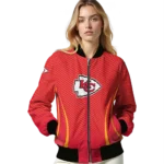 customized kansas city chiefs chevron arrow red bomber jacket best selling