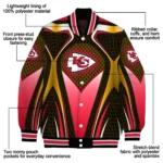 customized kansas city chiefs mesh chest gold crocs black varsity jacket best selling