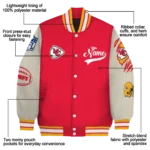 customized kansas city chiefs razorback outline red nude varsity jacket best selling