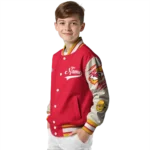 customized kansas city chiefs razorback outline red nude varsity jacket best selling