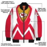 customized kansas city chiefs v stripes red white bomber jacket best selling